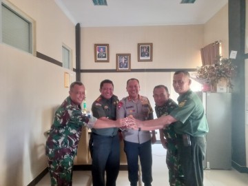Kapolres PALI dan Dandim 0404 Muara Enim Yang Baru Sinergi Ciptakan Kondisi Tetap Kondusif