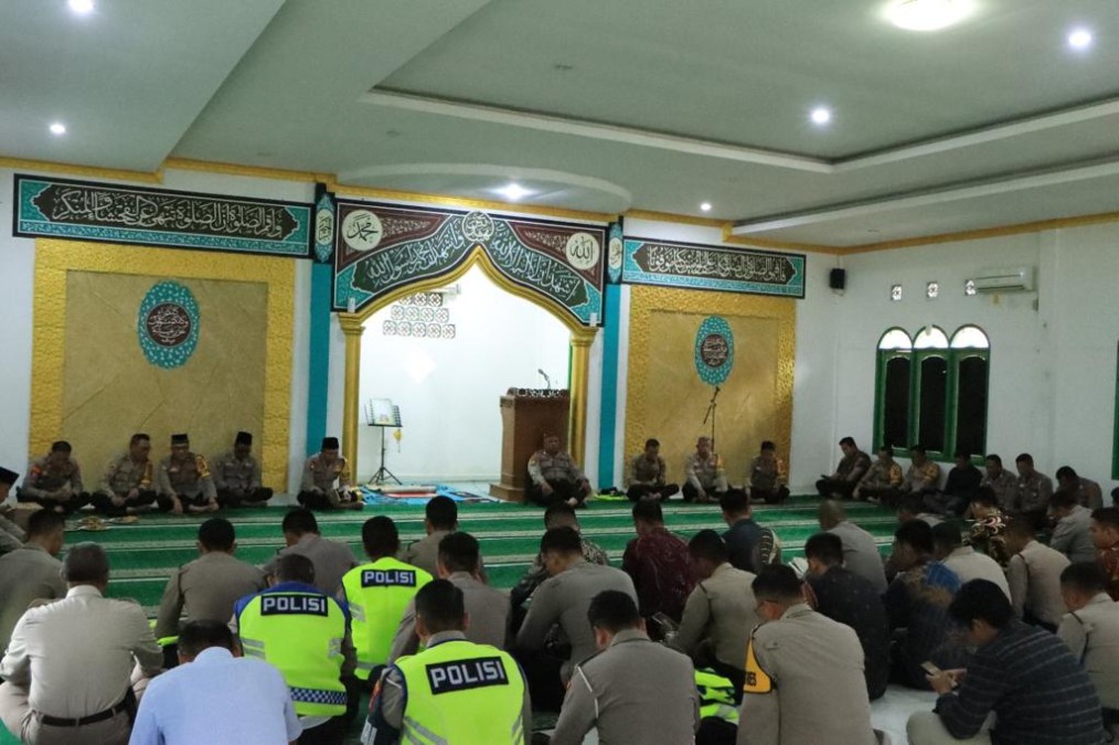 Pembinaan Rohani dan Mental Personel Polres dipimpin langsung Kapolres Banyuasin