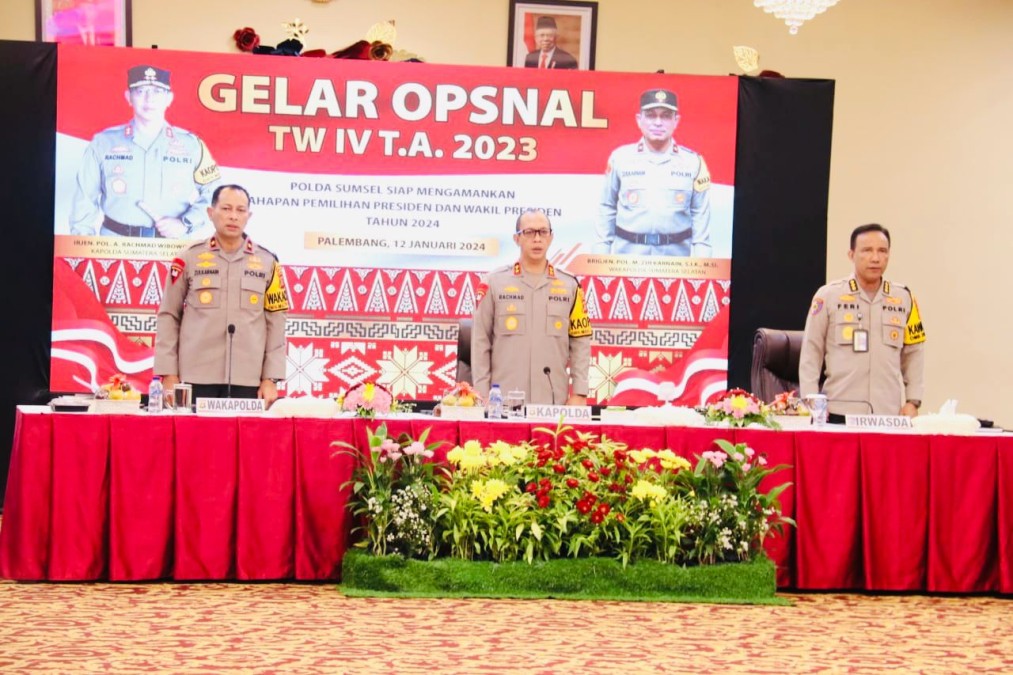 Tahapan Pemilu Berlanjut, Kapolda Sumsel Intruksikan Deteksi Setiap Potensi Gangguan Keamanan