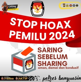 Kapolres Banyuasin Serukan Stop Hoax dalam Pemilu 2024
