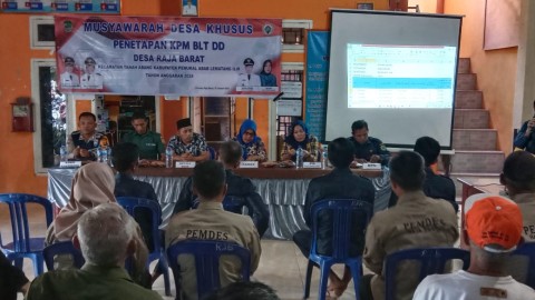 Di Raja Barat, Polsek Tanah Abang Hadiri Musdesus BLT