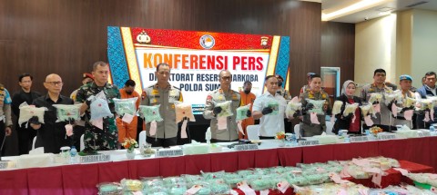 Dirnarkoba Polda Sumsel Amankan 111 Kg Sabu dan 134195 Butir Ekstasi