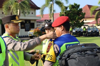 Ratusan Personel Gabungan Polres Musi Rawas, Siap Kawal dan Sukseskan Pemilu 2024