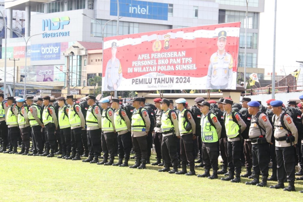 Lepas Personel PAM TPS, Kapolda Sumsel : Tanggungjawab Besar, Lakukan Penuh Dedikasi dan Profesional