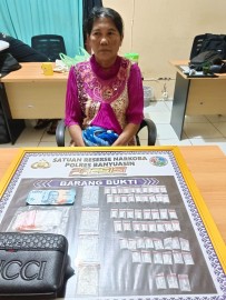 Seorang Perempuan Diduga Pengedar Shabu Diamankan Satres Narkoba Polres Banyuasin