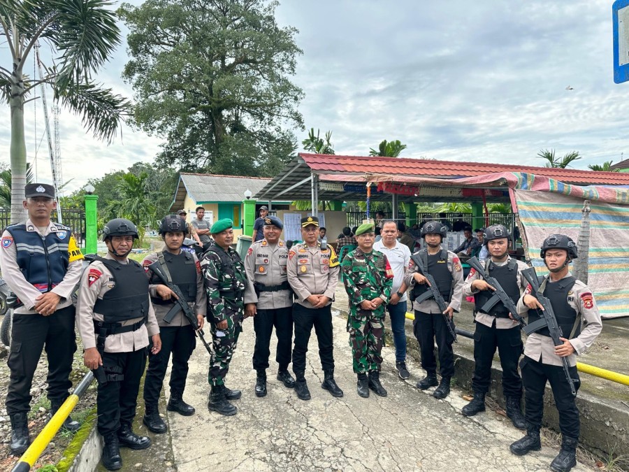 Pasca Pencoblosan Pemilu 2024, Polres Pali Bersama TNI Patroli Bersama