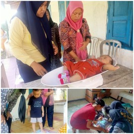 Pastikan Kesehatan Anak dan Cegah Stunting, Pemdes Sanan Rutin Gelar Posyandu Tiap Bulan