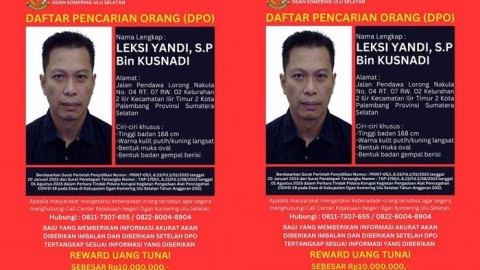 Buronan Kejari OKU Selatan Leksi Yandi Divonis 8 Tahun Penjara Secara In Absentia