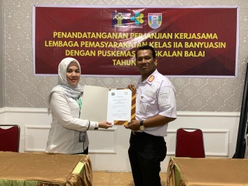 Tingkatkan Pelayanan Kesehatan, Lapas Banyuasin Silaturrahmi dan Jalin Kerja Sama dengan Puskesmas Pangkalan Balai