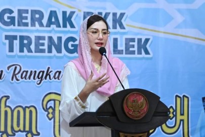 Pesan Novita Hardini, Ketua Tim Penggerak PKK Trenggalek Saat Membuka Pondok Ramadhan