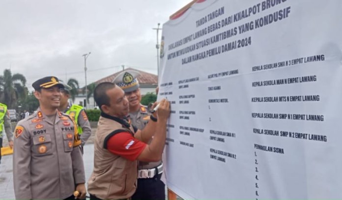 Pj Bupati Pimpin Pembacaan Deklarasi Larangan Knalpot Brong