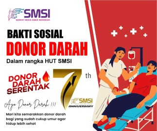 SMSI Sumsel Gelar Donor Darah di HUT ke-7, Setetes Darah Selamatkan Banyak Nyawa