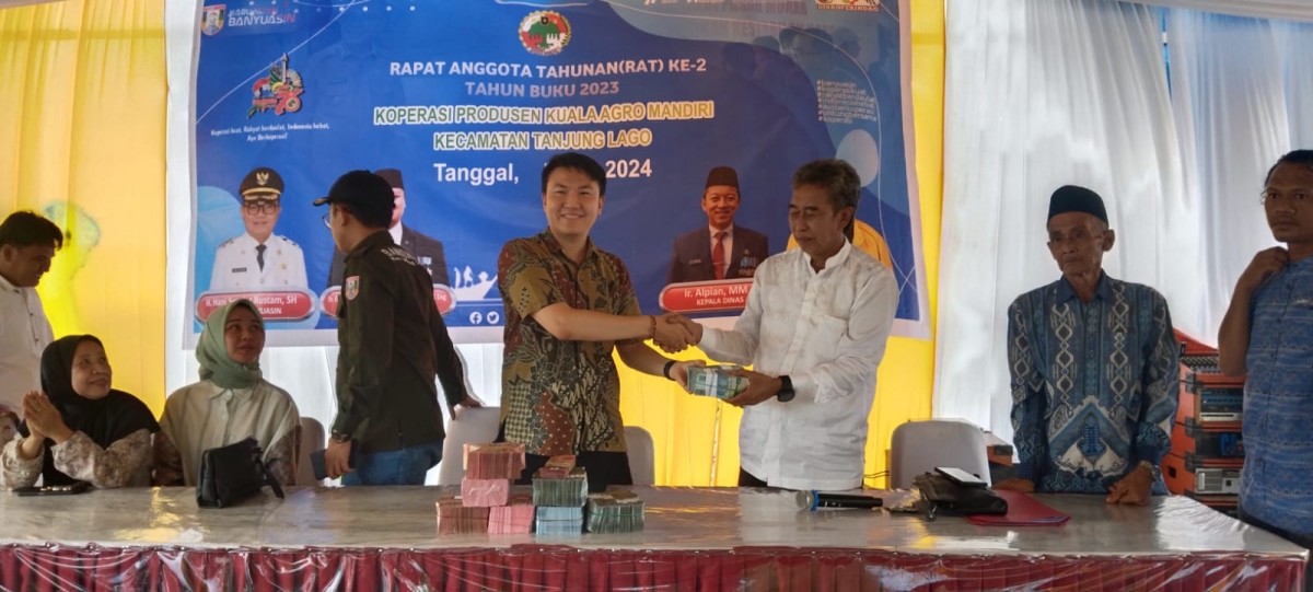 Koperasi Produsen Kuala Agro Mandiri Gelar RAT Ke-2 Tahun Buku 2023, Pembagian Hasil Merata dan Transparan