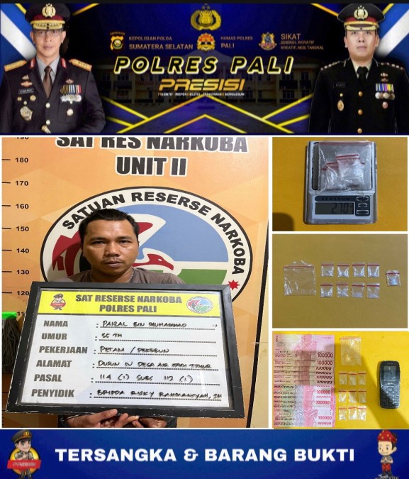 Baru Sepekan Jabat Kasat Narkoba Polres Pali, Ini Lho Kinerjana