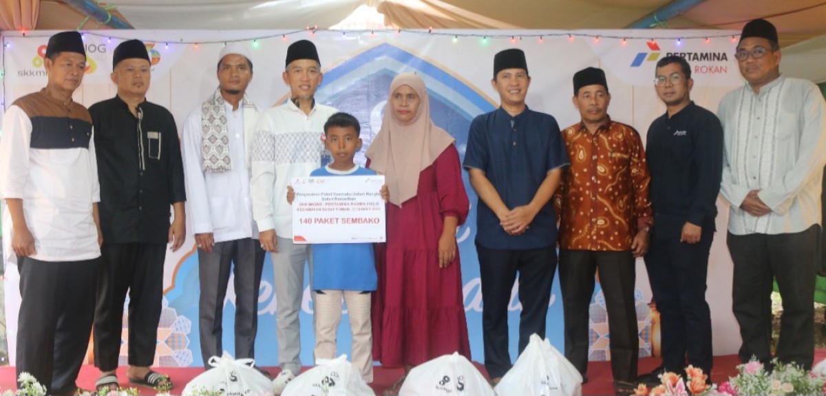 Rangkaian Safari Ramadhan 1445 H, Pertamina EP Ramba Field Salurkan Ratusan Paket Sembako