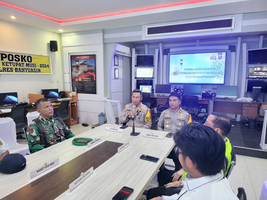 Kapolres Banyuasin Pimpin Lat Pra Ops Ketupat Musi 2024