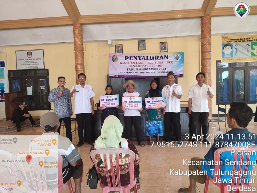 Pemdes Picisan Salurkan BLT- DD Tiga Bulan Sekaligus, Ini Harapan Kades