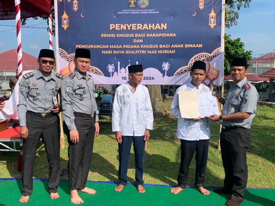 Berkah Idul Fitri 1445, 870 WBP Lapas Banyuasin Terima Remisi