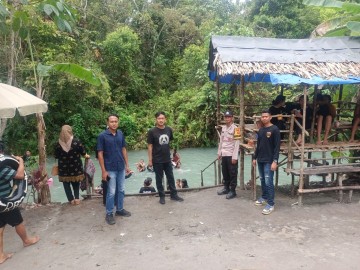 Personel Polsek Penukal Abab Monotoring Wisata Paye Biru Pali