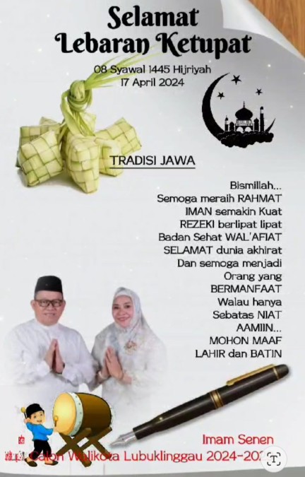 Halal Bihalal di Rumah Imam Senen Penuh Keakrban