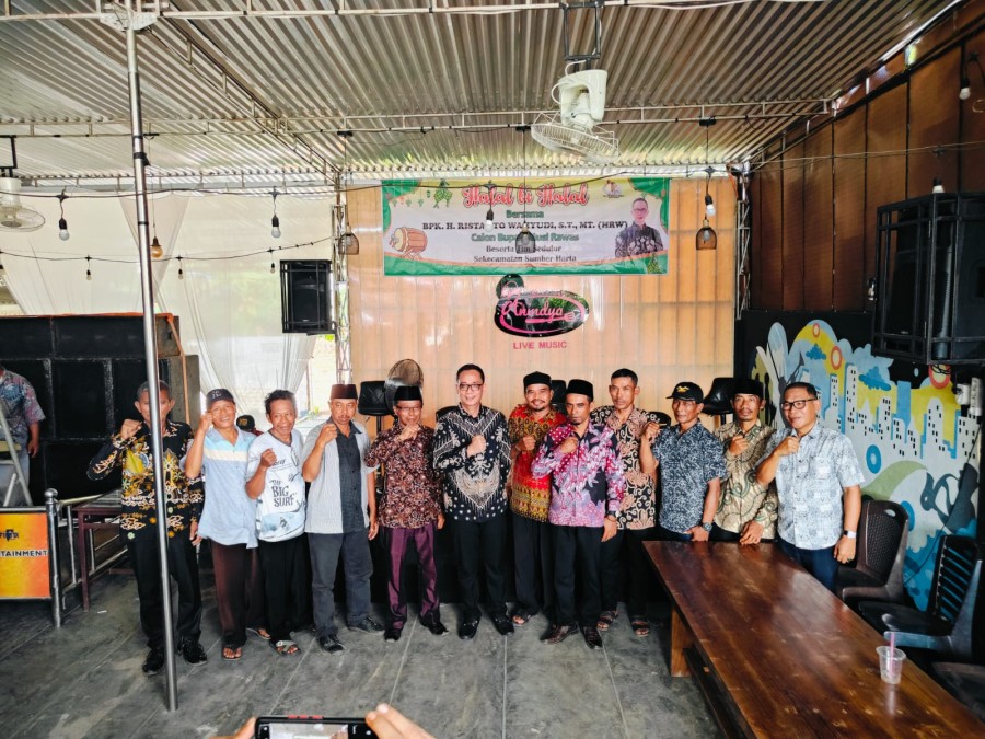 HRW Halal Bi Halal Tim Sedulur Kecamatan Sumber Harta