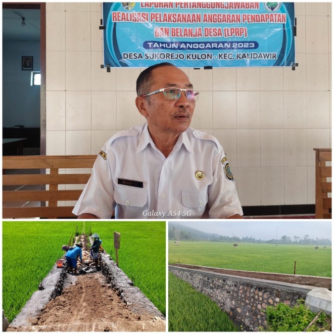 Pemdes Sukorejo Kulon Bakal Realisasikan Pembanguan Infrastruktur 5 Titik di Tahun 2024, Ini Harapan Kades