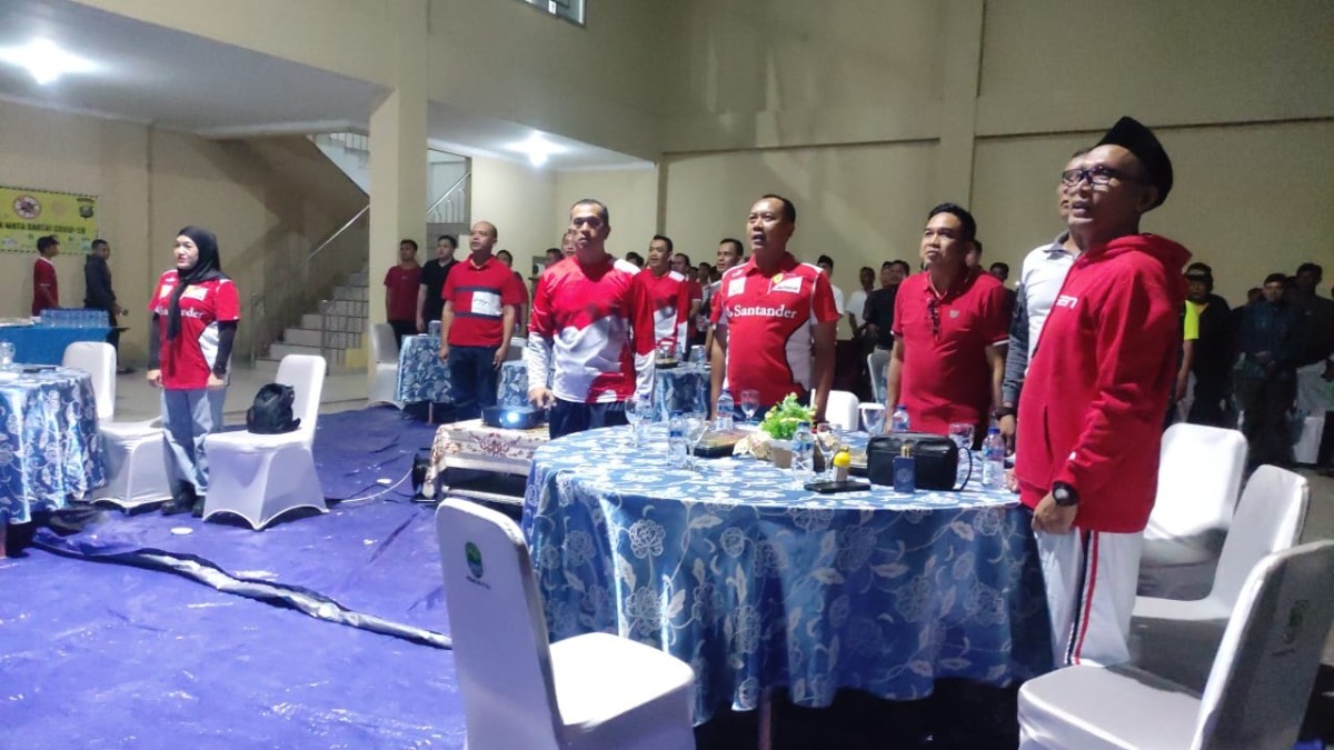 Kapolres Pali Nobar Semifinal Piala Asia U-23 di Mapolres