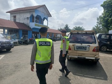 Empat Personel Taguh Sat Samapta Polres Pali Lakukan Patroli Perintis