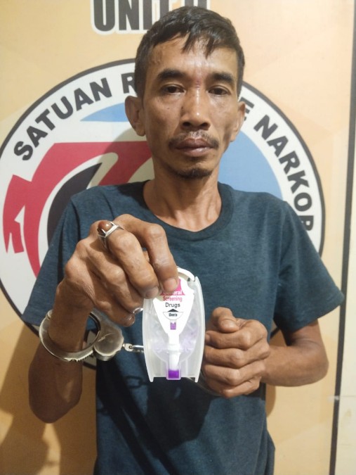 Pengedar Narkoba di Gunung Menang Diringkus Satnarkoba Polres Pali