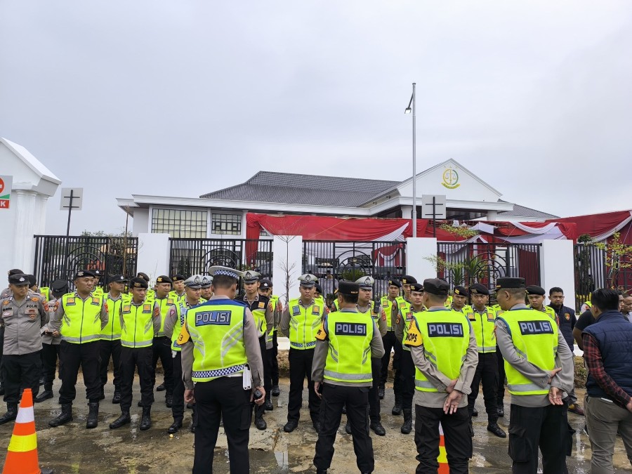 Polres Perketat Pengamanan di Kantor Kejari Pali