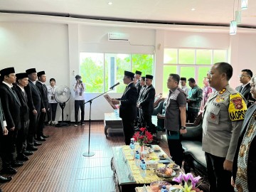 KPU Lantik Anggota PPK se-Kabupaten Pali