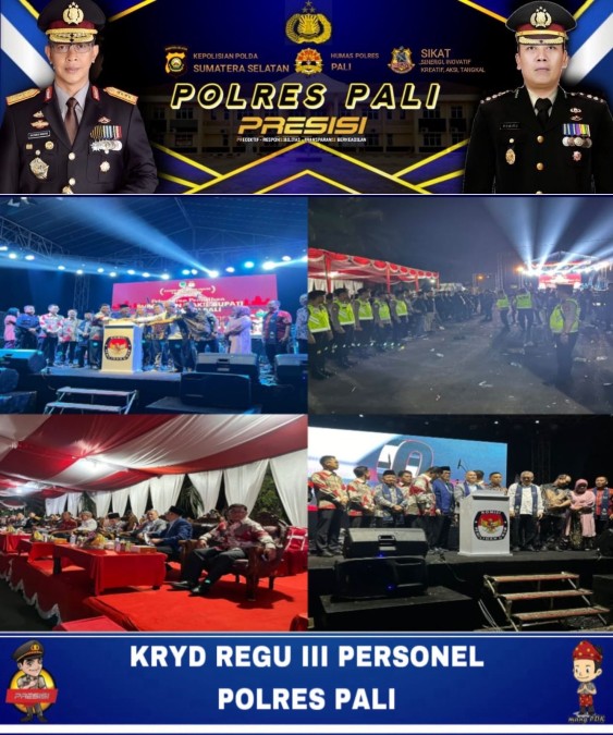 Polres Pali Apel Pengamanan Peluncuran Pilkada 2024