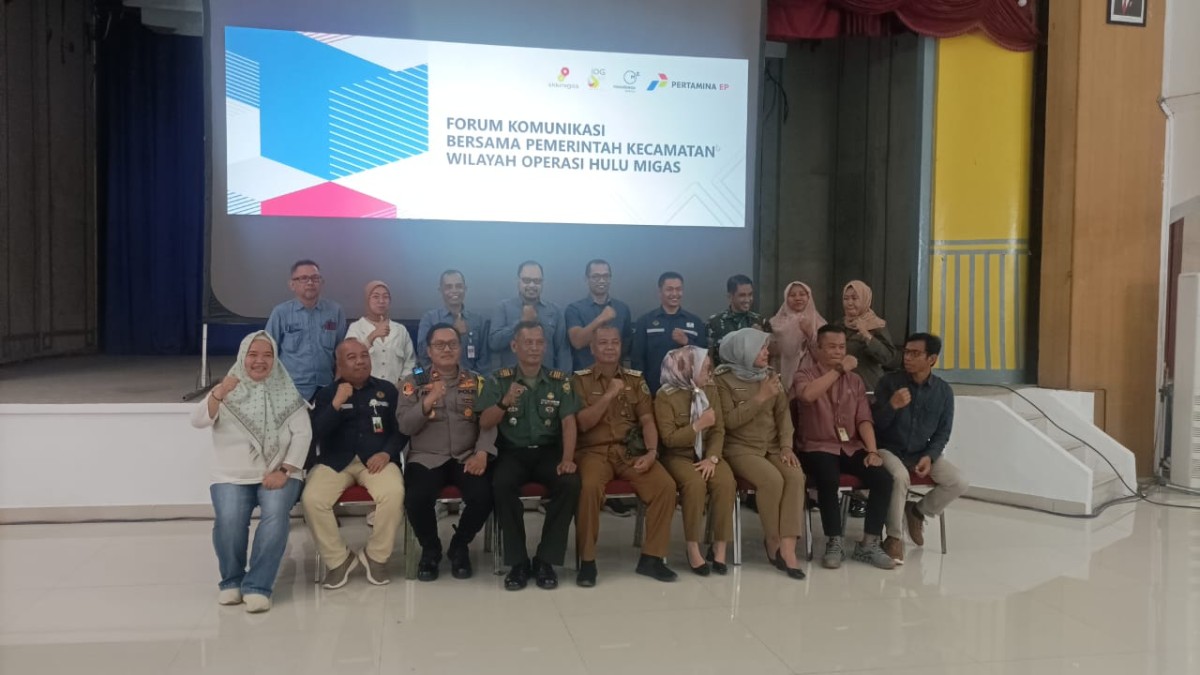 Perkuat Sinergisitas, SKK Migas, Pertamina EP Pendopo Field dan Medco E&P Menggelar Forum Komunikasi Bersama Pemerintah Kecamatan di Wilayah Operasi hulu Migas