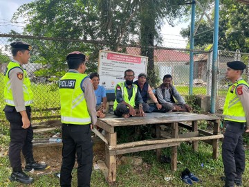 Tingkatkan Kamtibmas, Sat Samapta Polres Pali Dialog dengan Satpam