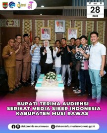 Bupati Musi Rawas Siap Fasilitasi Pelantikan SMSI Musi Rawas 2024-2027