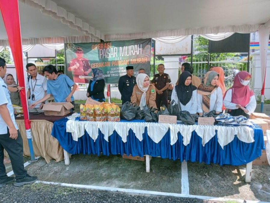 Kejari dan Pemkab Empat Lawang Gelar Gerakan Pangan Murah demi Bantu Masyarakat Jelang Lebaran