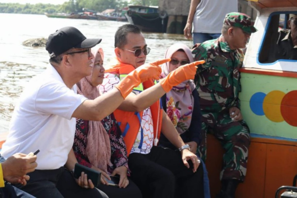 Peringati HLHS, Pj. Bupati Banyuasin Himbau Jaga Kebersihan Lingkungan Dan Sungai