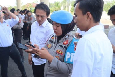 Maraknya Judi Online, Seluruh Hand Phone Anggota Polres Pali Diperiksa Propam