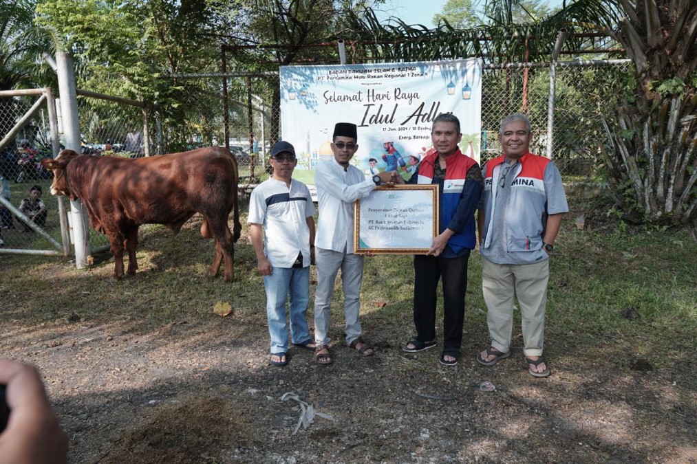 Wujud Syukur, PT Pertamina Hulu Rokan Zona 4 Tebar Kurban Idul Adha di Wilayah Kerja Perusahaan