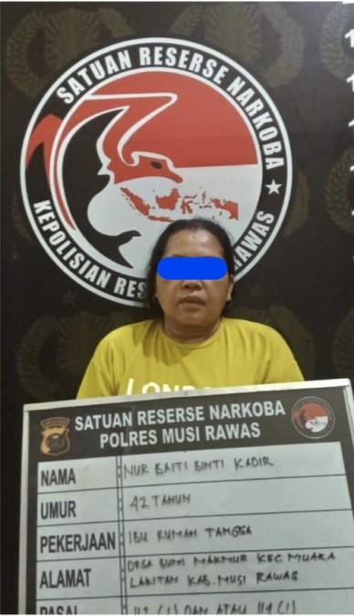 IRT di Musi Rawas Simpan Sabu Bawah Kasur