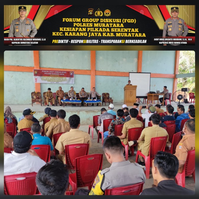 Jelang Pilkada Serentak 2024, Polres Muratara Gelar FGD