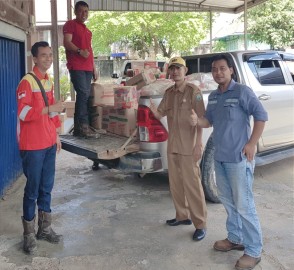 Peduli Banjir, PT TBP Salurkan Bantuan 200 Paket Sembako
