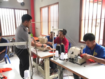 Wujudkan Lapas Produktif, Lapas Banyuasin Beri Pelatihan Konveksi, Garmen dan Sablon Kepada WBP