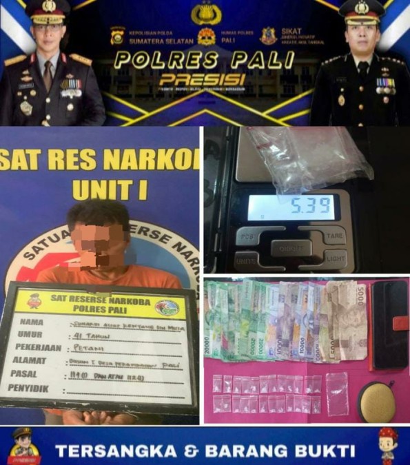 Terduga Pengedar Narkoba Dibekuk Satnarkoba Pali