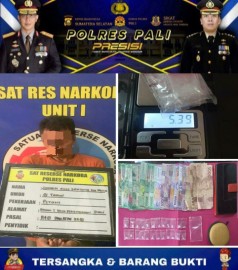 Terduga Pengedar Narkoba Dibekuk Satnarkoba Pali