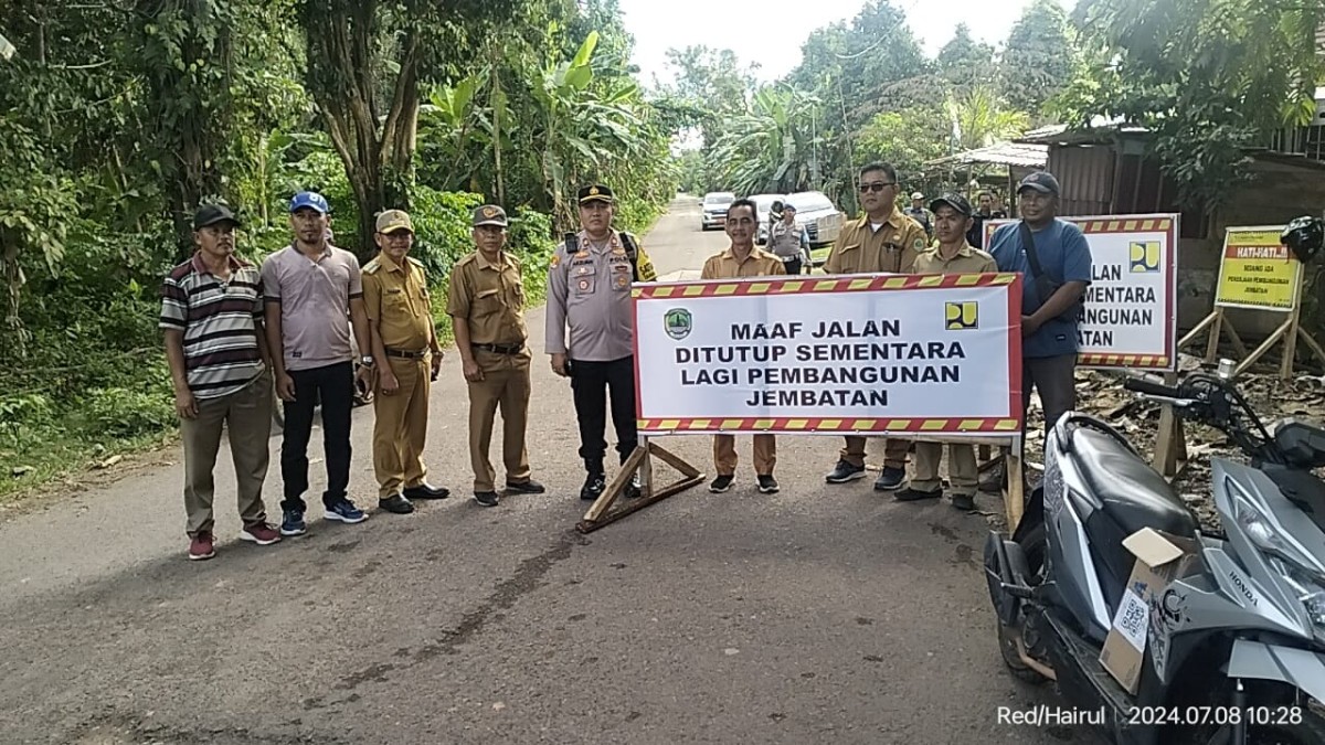Polsek Tanah Abang Lakukan Simulasi Penutupan Jalan