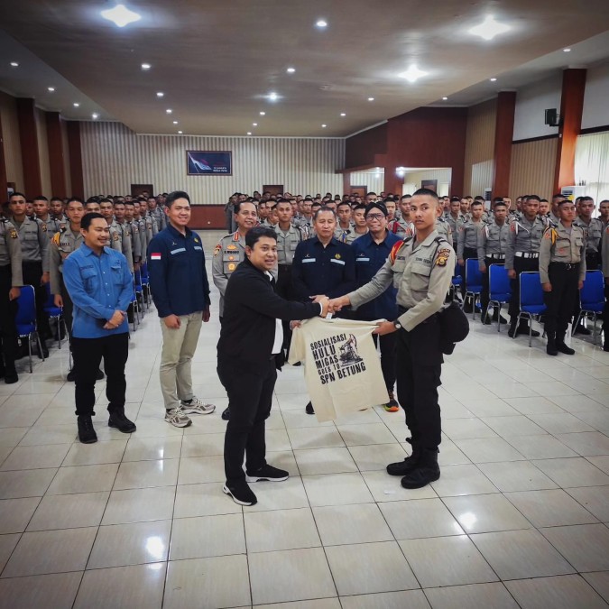 SKK Migas – Medco E&P Indonesia Bersama SPN Betung Menggelar Sosialisasi Hulu Migas Kepada Calon Bintara Polri