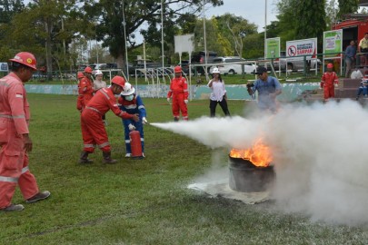 Pertamina EP Prabumulih Field Berikan Sosialisasi dan Simulasi Penanganan Kebakaran ke Persatuan Wanita Patra Zona 4