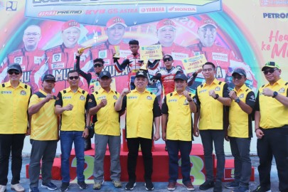 Pj Bupati Sandi Fahlepi Melepas Secara Resmi Kejurnas Nasional Motoprix Seri 1 2024