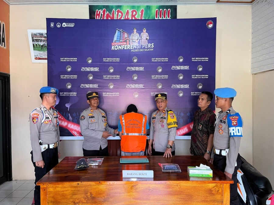 Polisi Ringkus Kurir Narkoba Jaringan OKU Selatan, Sabu 20,77 Gram Diamankan